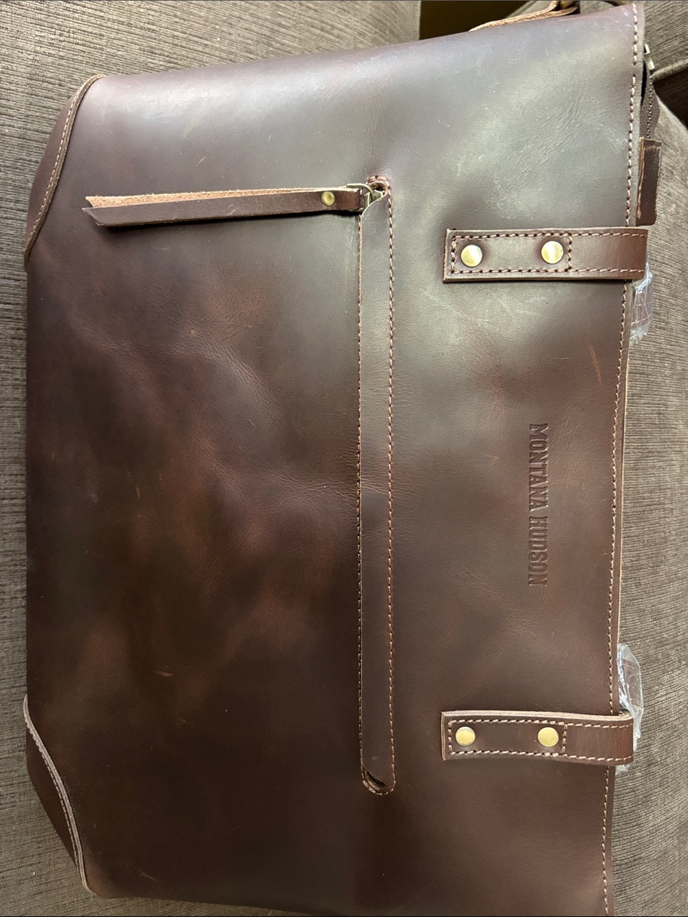Brown Leather Messenger Bag